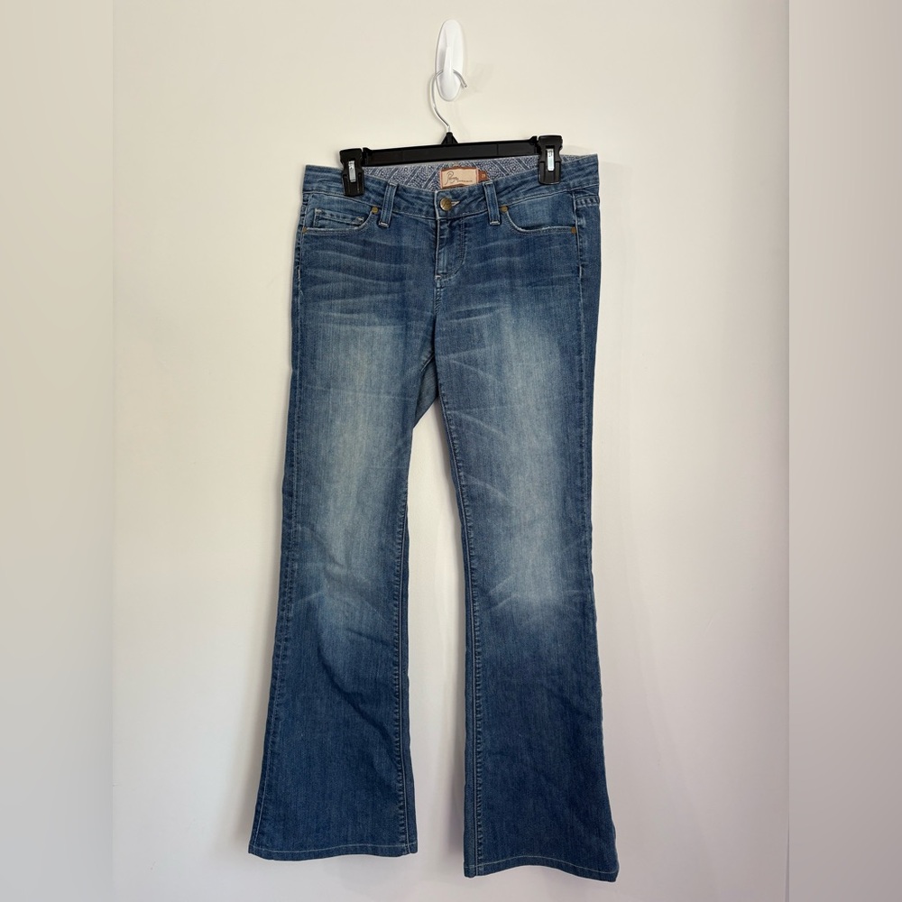PAIGE Women's Medium Blue Bootcut Jeans